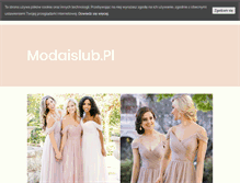 Tablet Screenshot of modaislub.pl